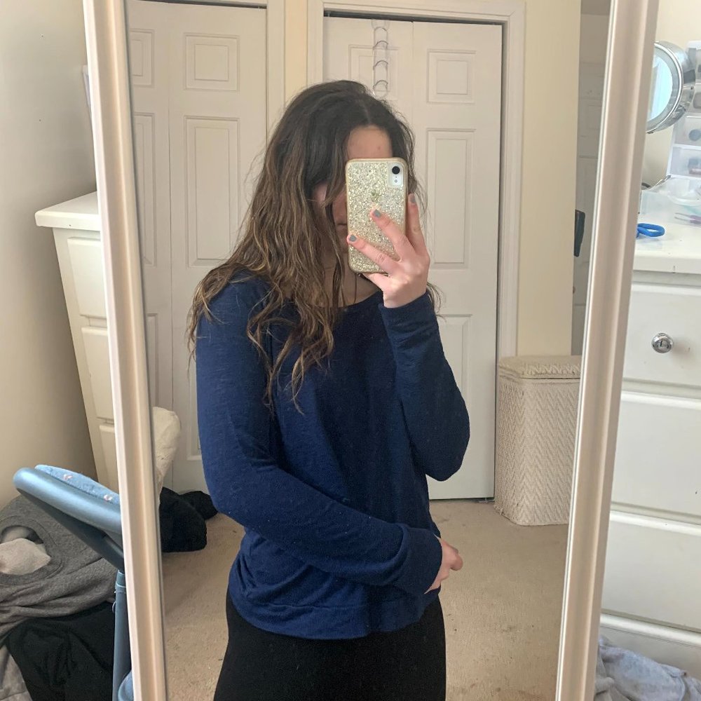 VS Navy Blue Long Sleeve Sleepwear